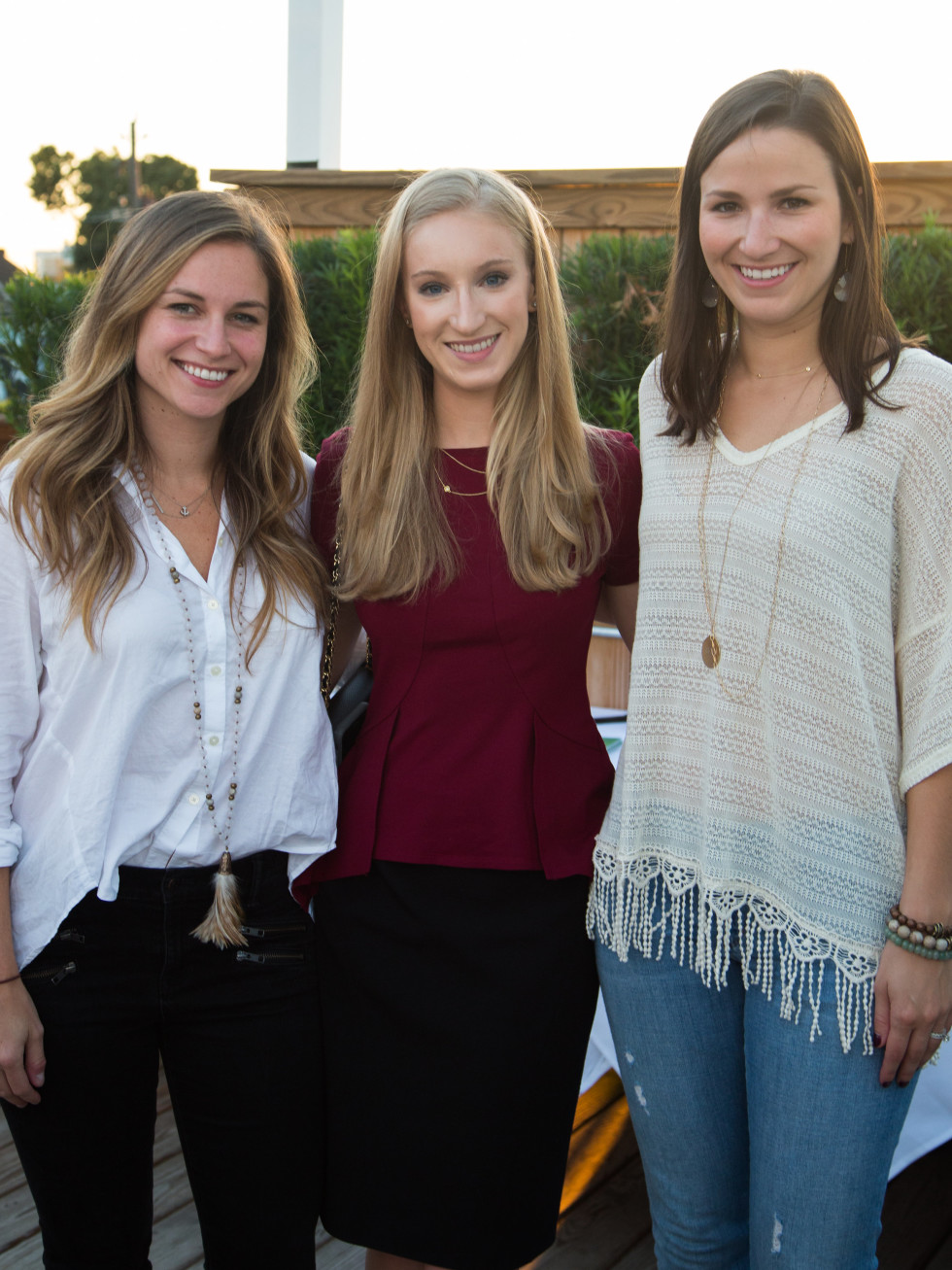 B&B Butchers terrace party Maggie Sims, Kristen Bollinger, Claire Holme