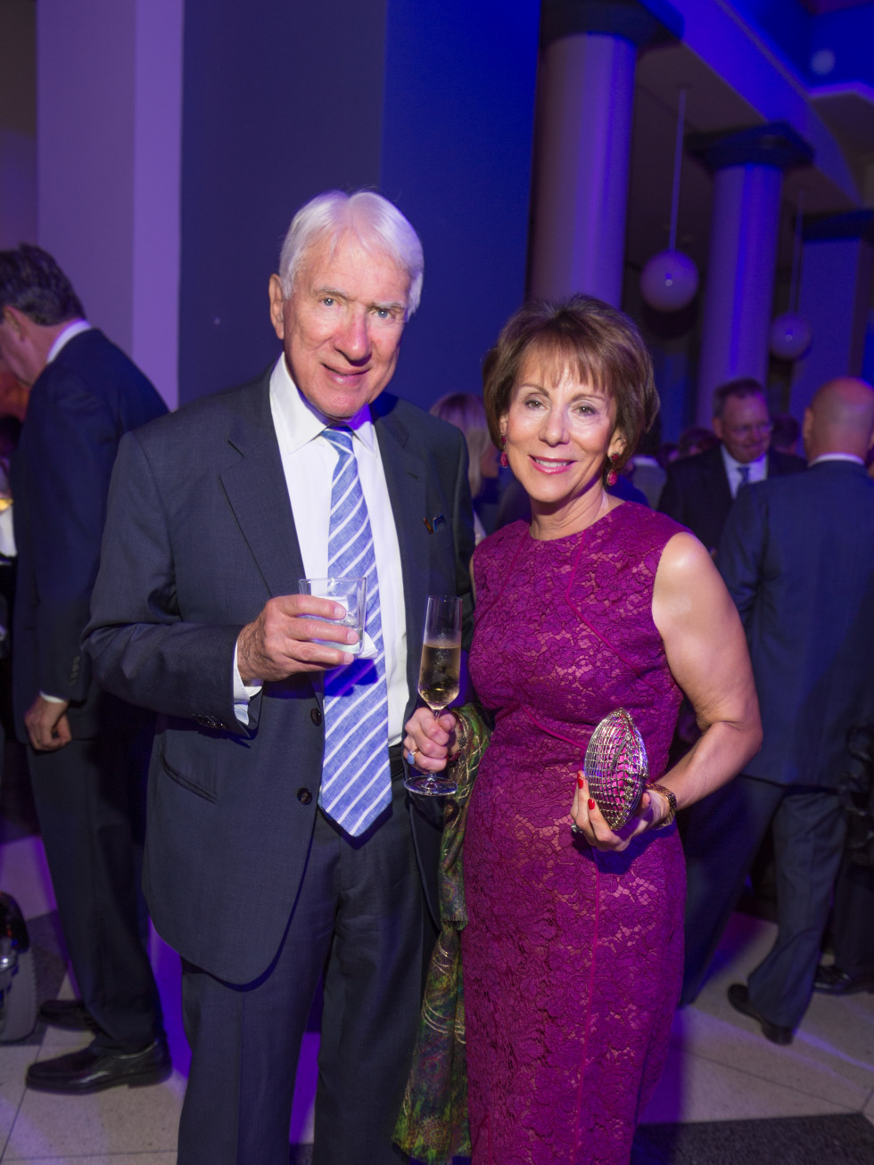 News, Shelby, Gerald Hines 90th birthday, Sept. 2015,Gene & Barbara Kohn