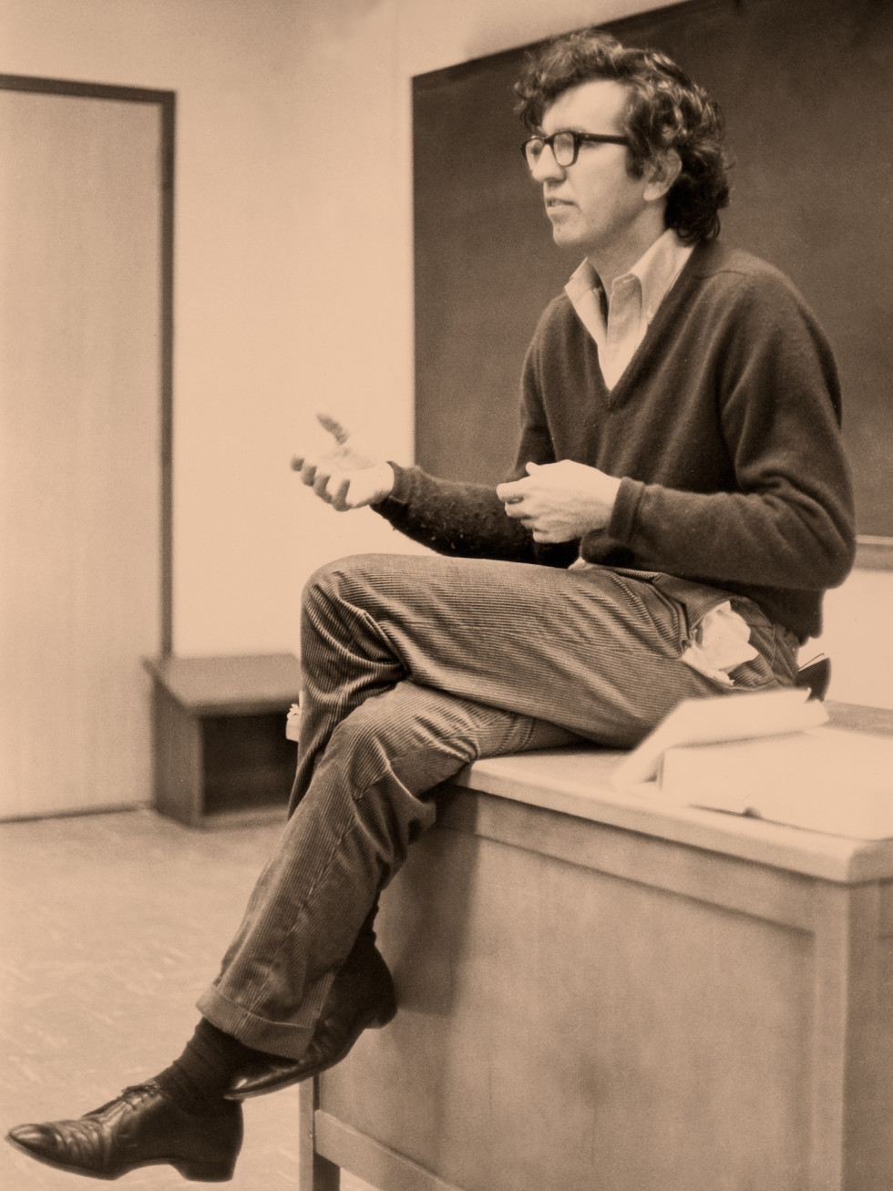 Larry McMurtry at Rice University in the early 1960s