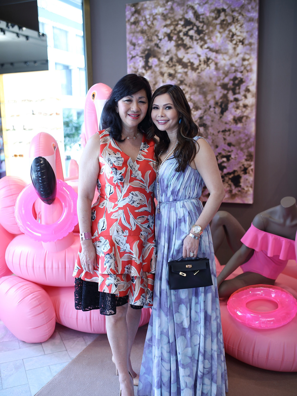 Alice Mao Brams, Amy Cichoso at The Webster party