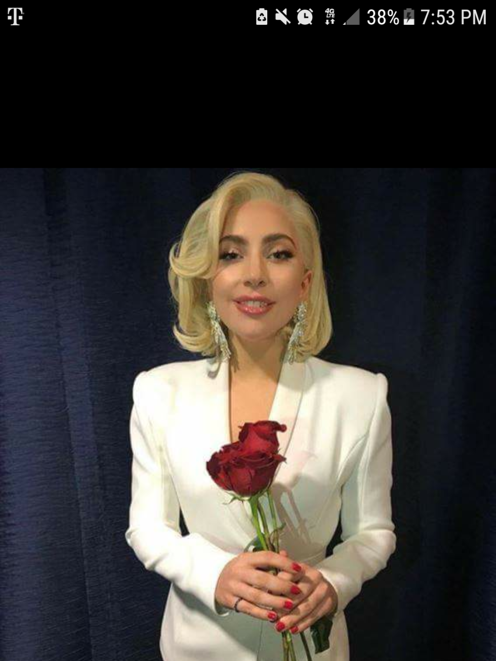 Lady Gaga backstage as concert with presidents in College Station
