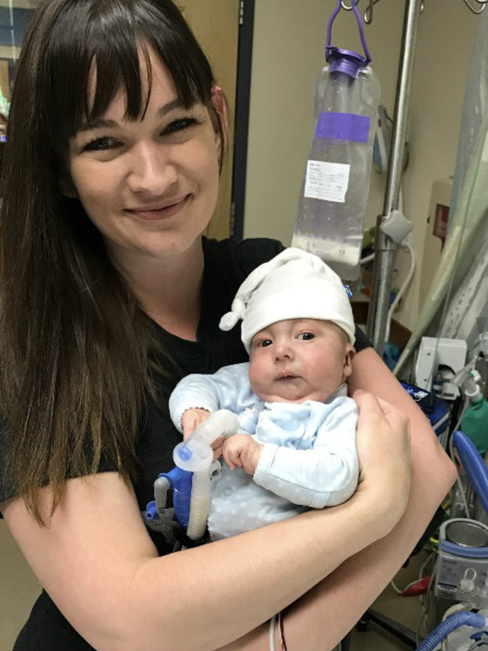 Krystal Smith and her son, Gus