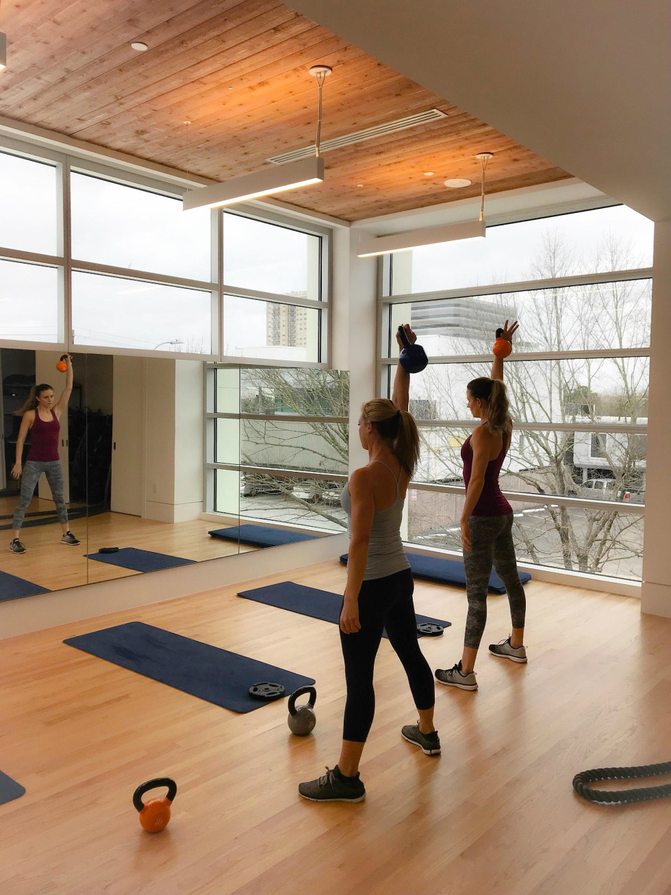 People working out