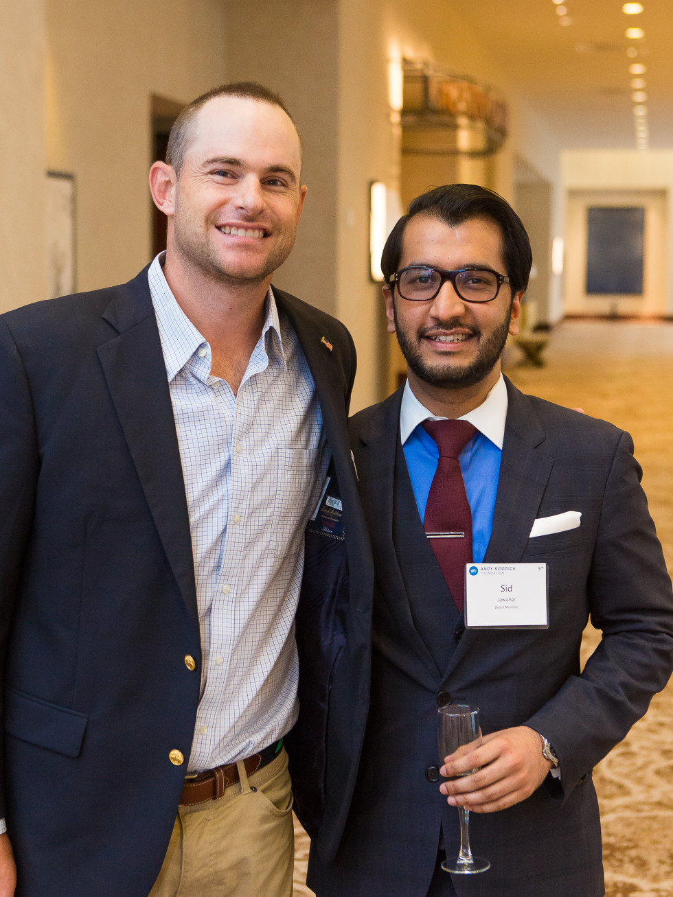Andy Roddick and Sid Jawahar