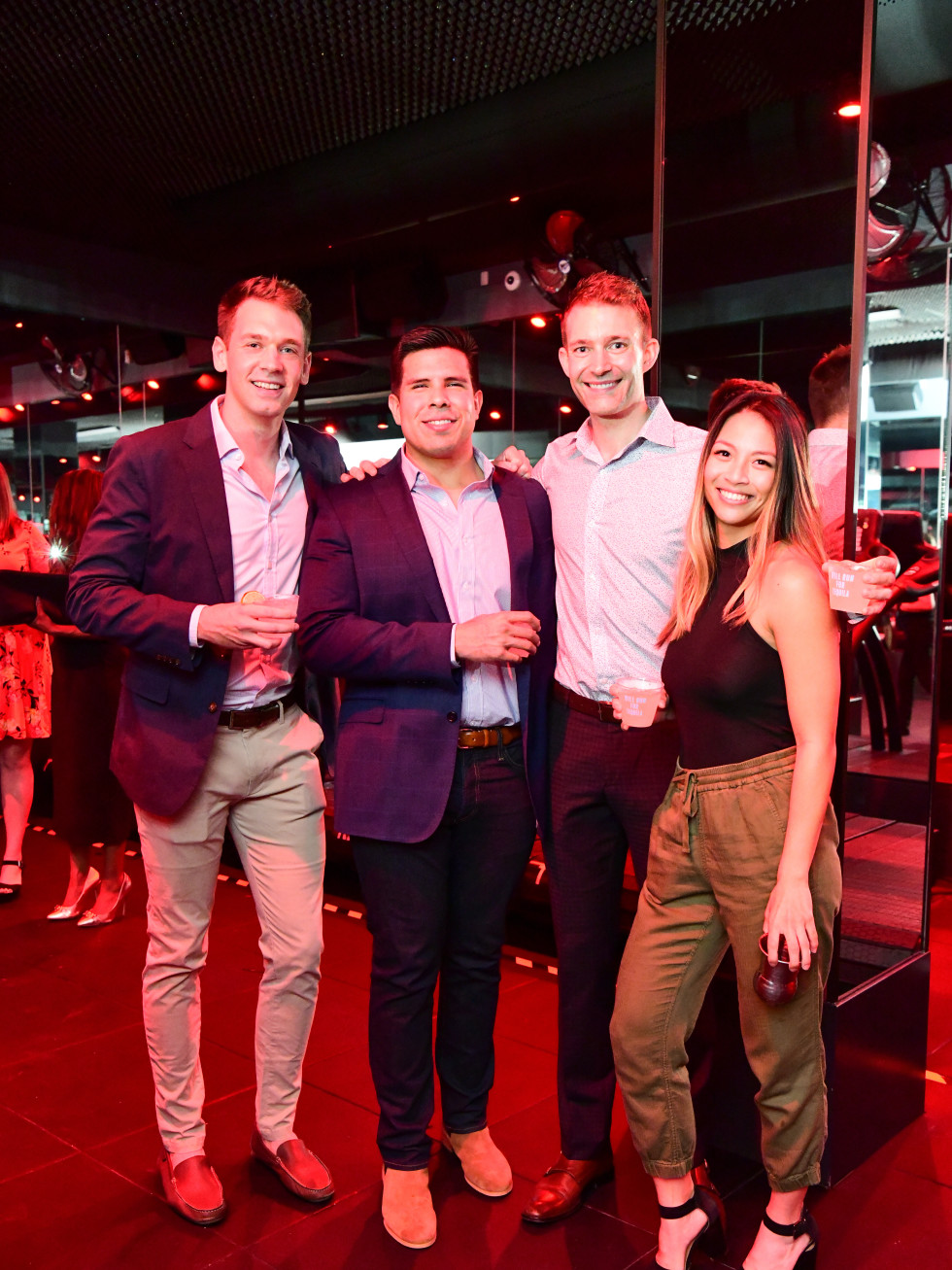 Barry's Bootcamp River Oaks Marty Van Ess, Nick Ferrer, Matt Pollard, Stephanie Rebong