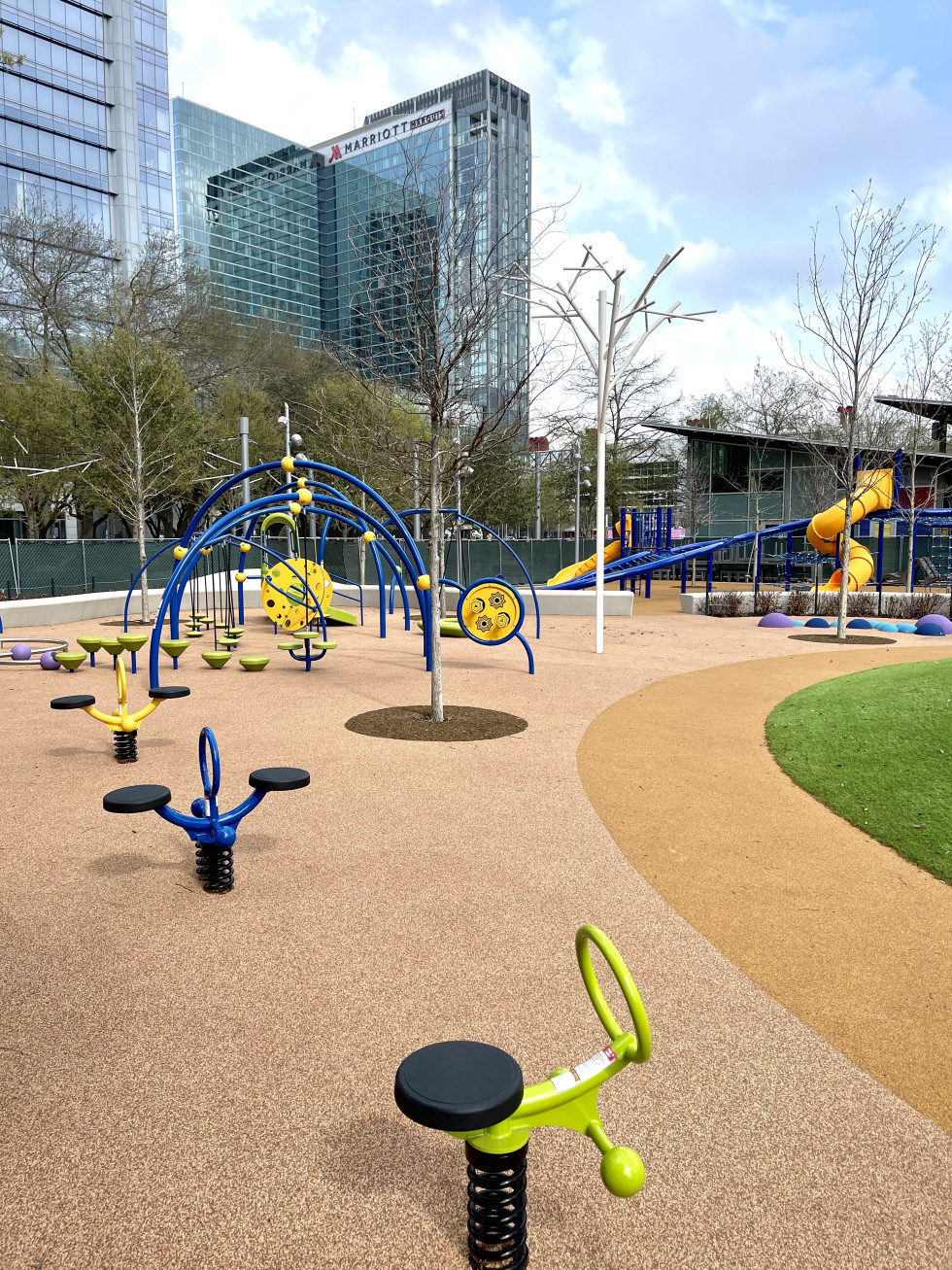 Discovery Green playground John McGovern Mendez