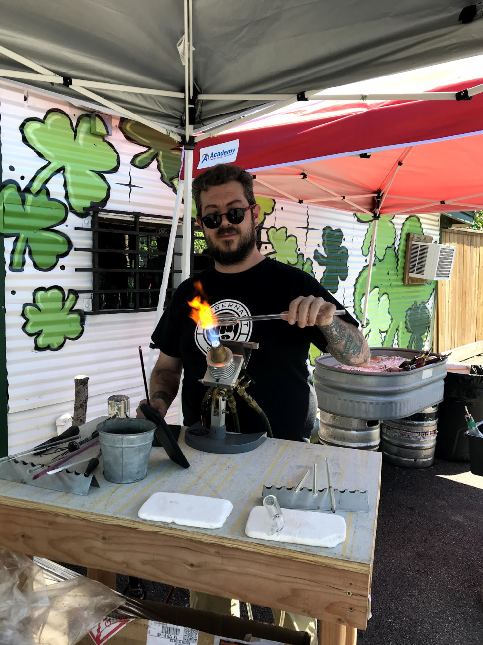 Bobcat Teddy's glass blowing 420