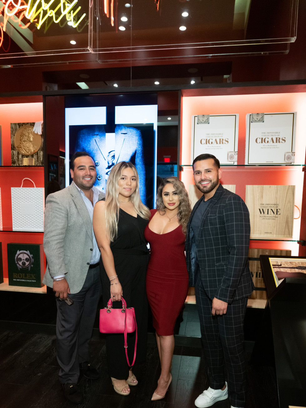 Assouline opening Jose Rico, Monica Mendoza, Tiffany Bocanegra, Omar Contreras