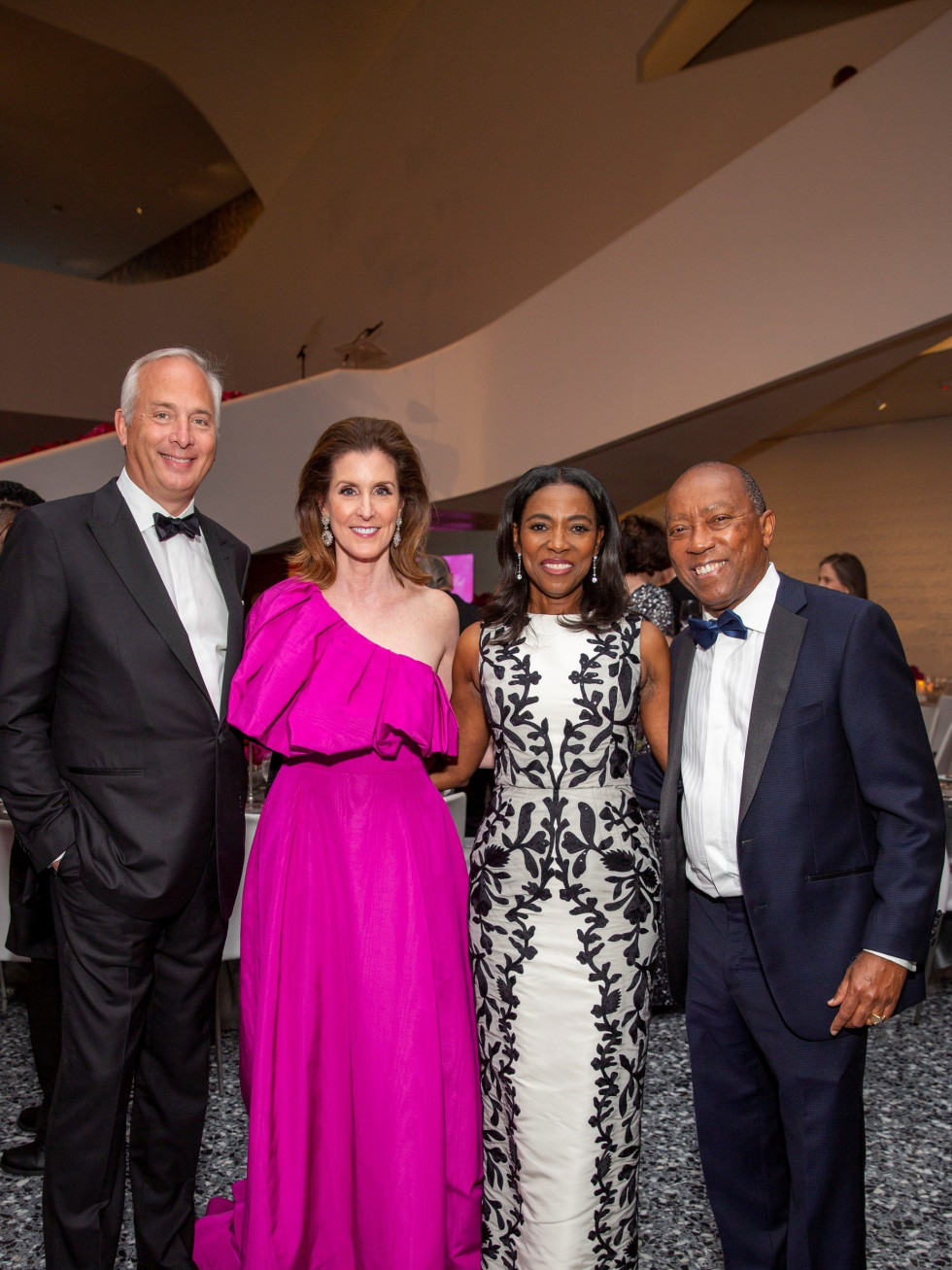MFAH Grand Gala Ball 2021 Bobby and Phoebe Tudor; Mayor Sylvester Turner; Dr. Cathy Flanigan