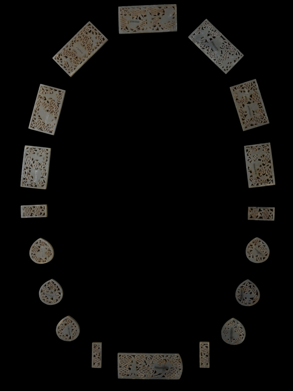 Belt Plaques, China, Ming dynasty (1368-1644) Jade