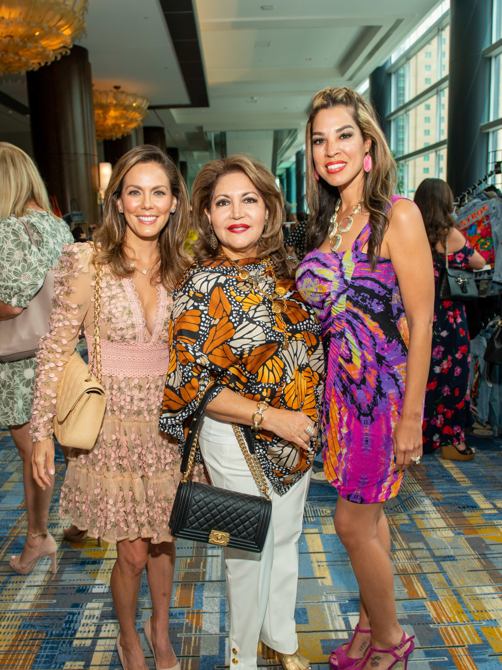 LWI Houston 2021 fashion show luncheon Ofelia Vujasonvic, Alma Gonzales, Erica Mire
