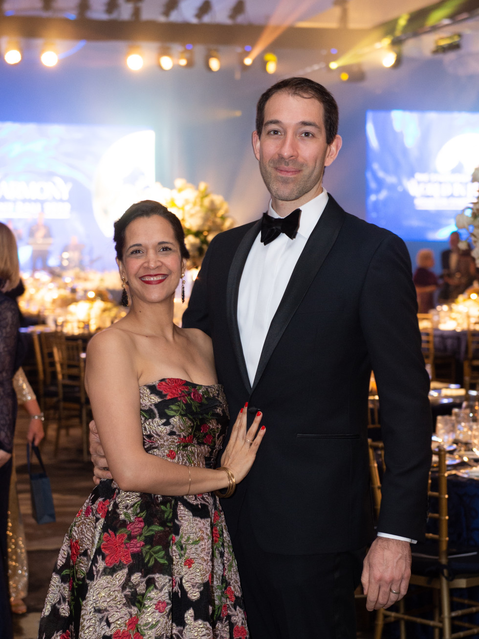 Houston Symphony Ball 2022 Khori Dastoor and Benjoajuin Gouverneur