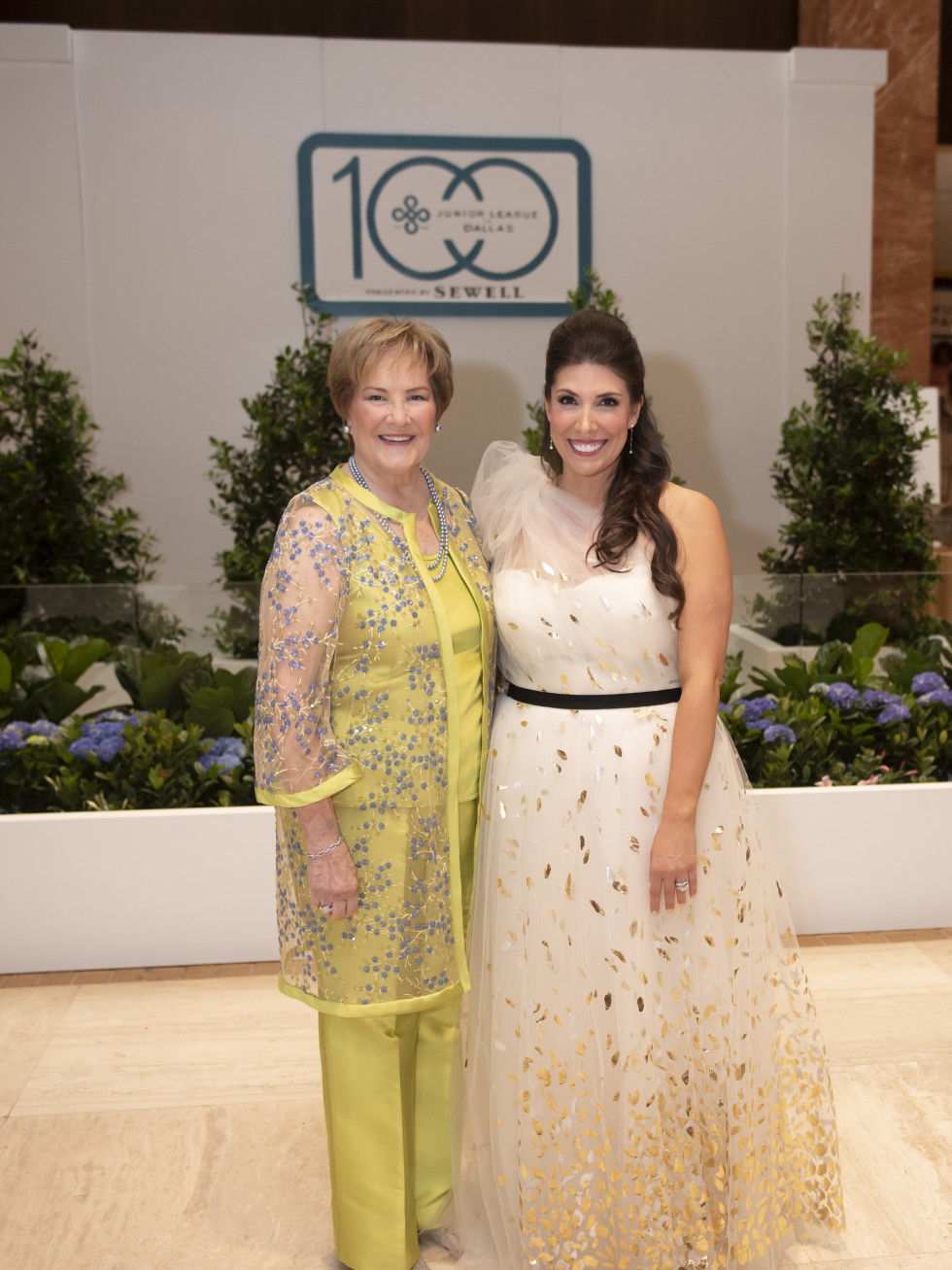 Junior League of Dallas Centennial Co-chairs Margo Goodwin and Andrea Cheek