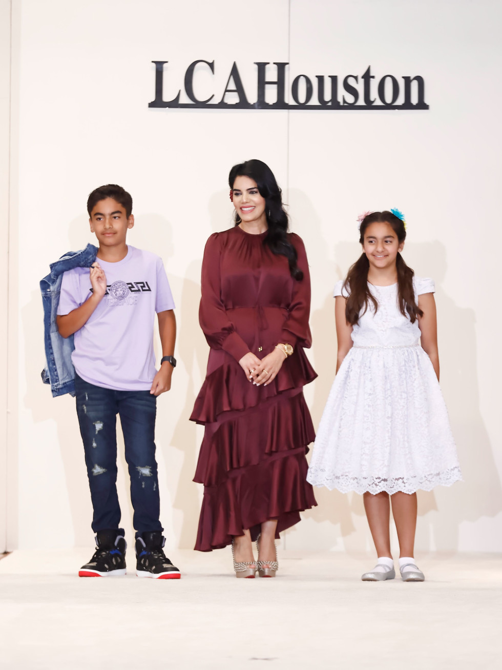 LCA Houston Mother's Day Soiree 2022 Nina Magon Verma with her children