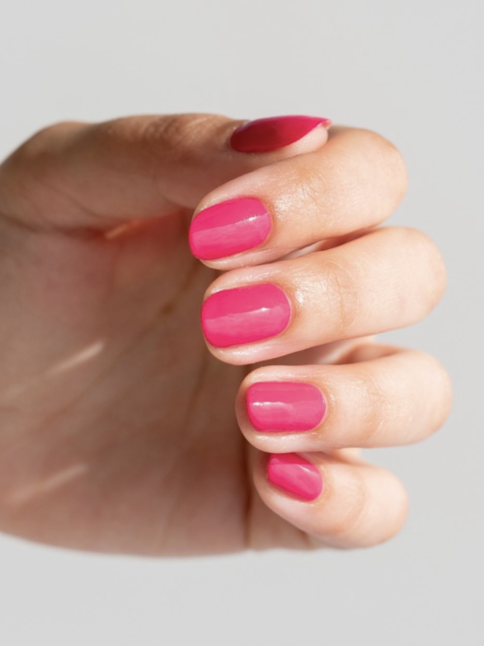Pink manicure