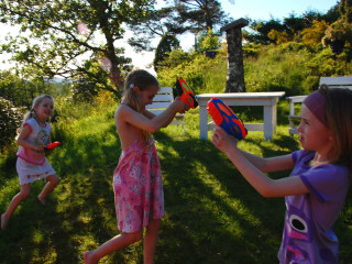Water gun fight