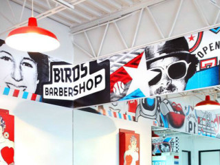 Birds Barbershop Inside Sign