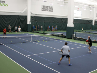 Lifetime Fitness Indoor Tennis Court