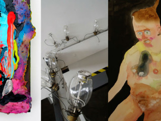 "So Sorry for Being Me", "Testing, Próbando", and "Soft Slip" opening reception