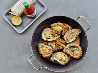 Pier 6 Seafood roasted oysters