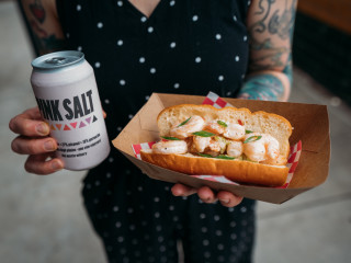 Wicky's Walkup shrimp roll