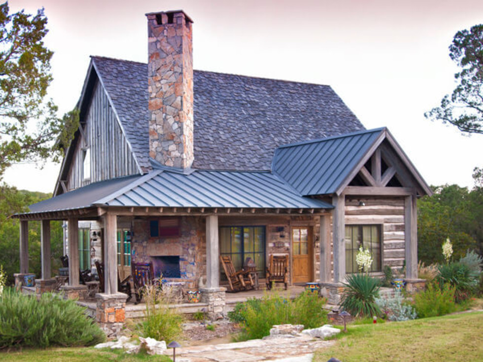 Houzz rustic Texas cabin