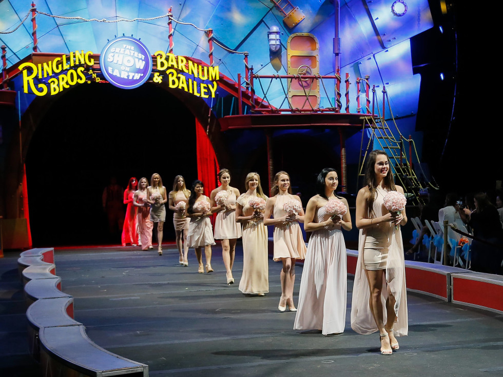 Ringling Bros. wedding, Mustafa Danguir and Anna Lebedeva,, July 2016