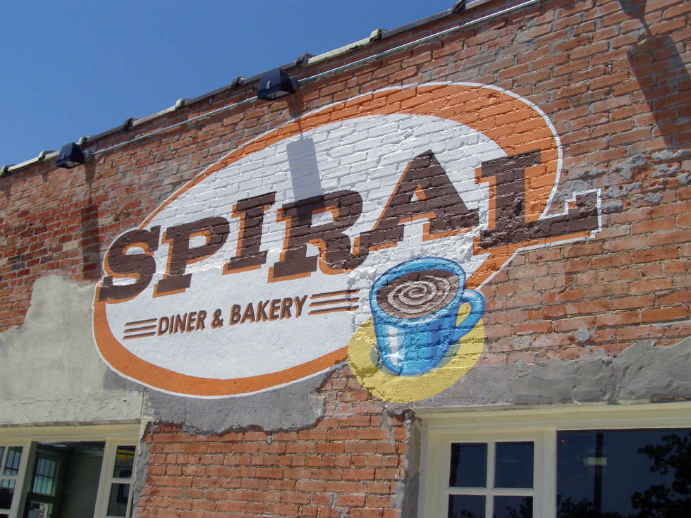 Exterior Spiral Diner in Dallas