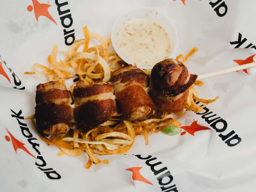 AT&T Center concessions 2016-2017 two pigs on a stick