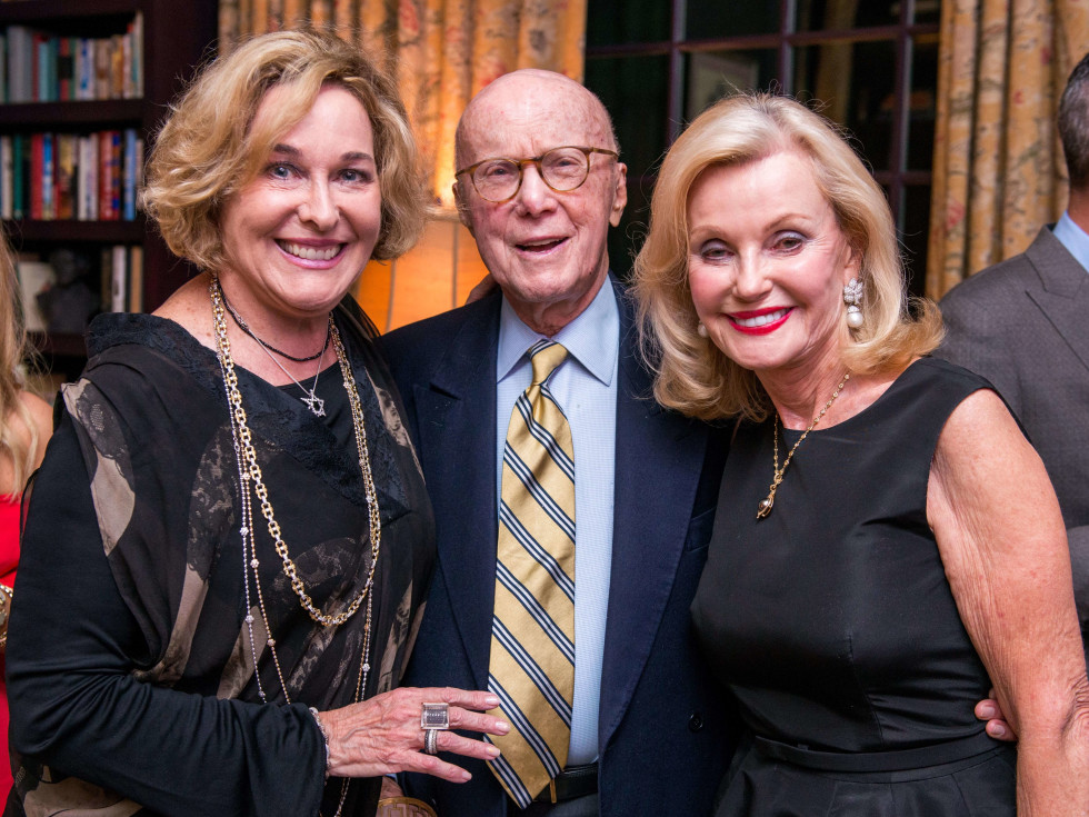 Barbara Hines, Gerald Hines, Pat Breen at Lynn Wyatt dinner for Brandon Maxwell