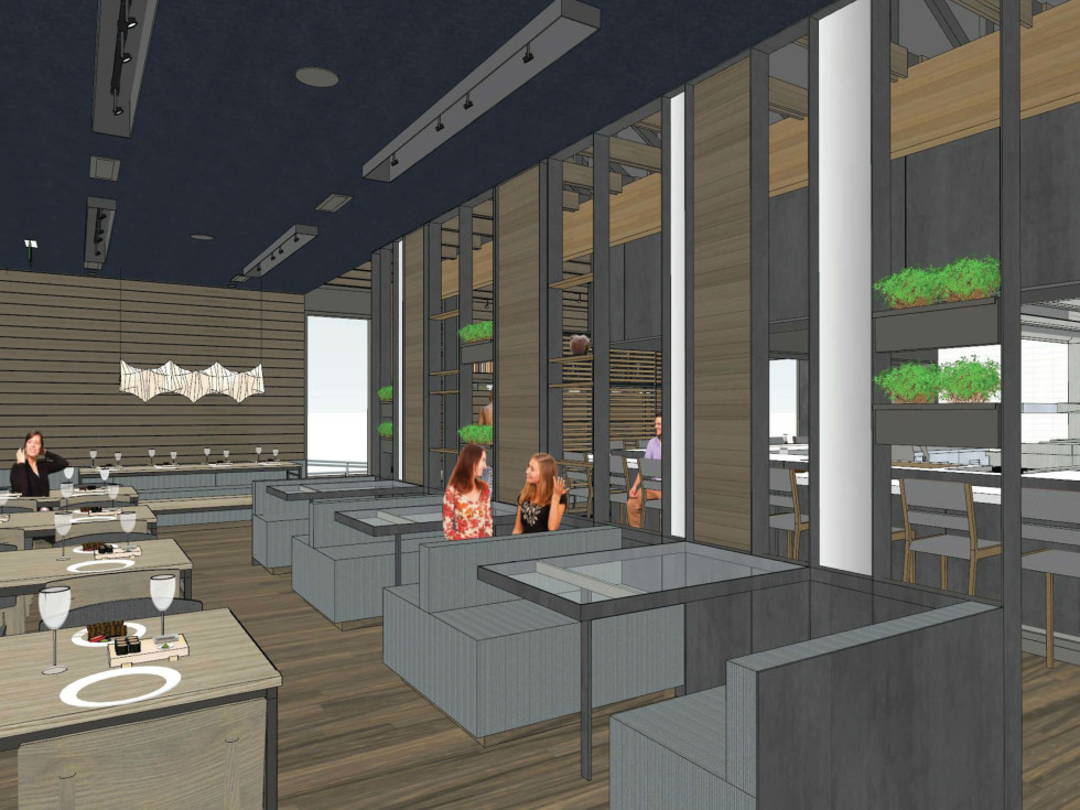 Kuneho restaurant interior rendering November 2016