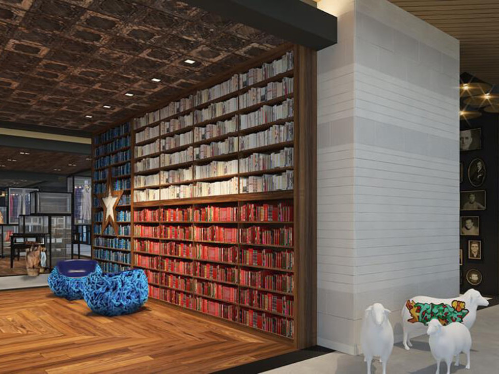 The George hotel College Station lobby