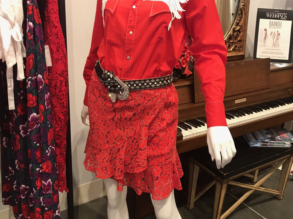 Vivienne Tam Houston collection western shirt