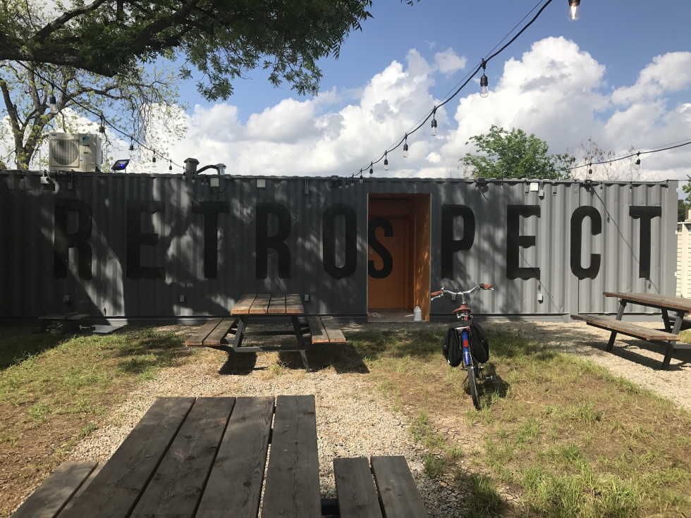 Retrospect Coffee Bar courtyard