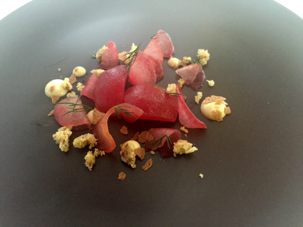 Lunch pop-up pickled plums