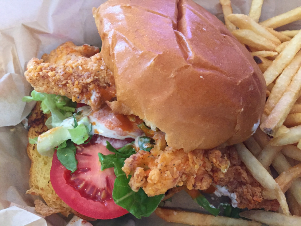 Luv Me Tenders sandwich