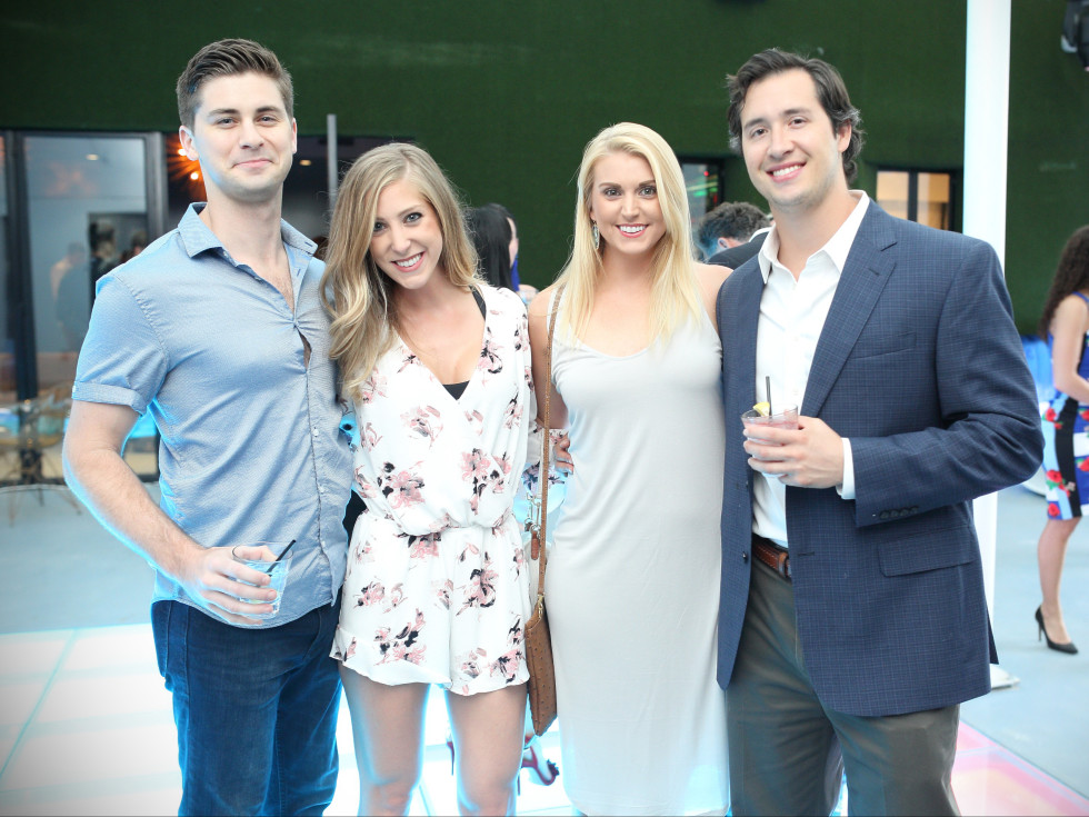 Bar Bleu opening, 6/16, Mike Schwartz, Avery Rhodes, Mary Kueser, Lucas Fertitta