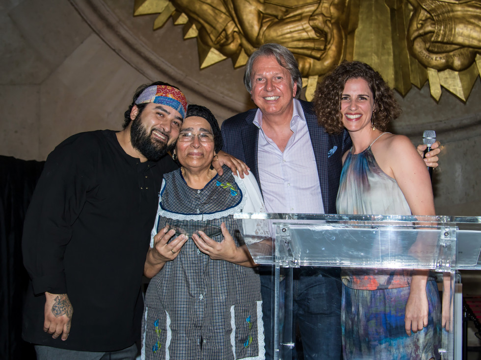 Revolver Taco Lounge accepting the Fort Worth Best Restaurant of the Year award