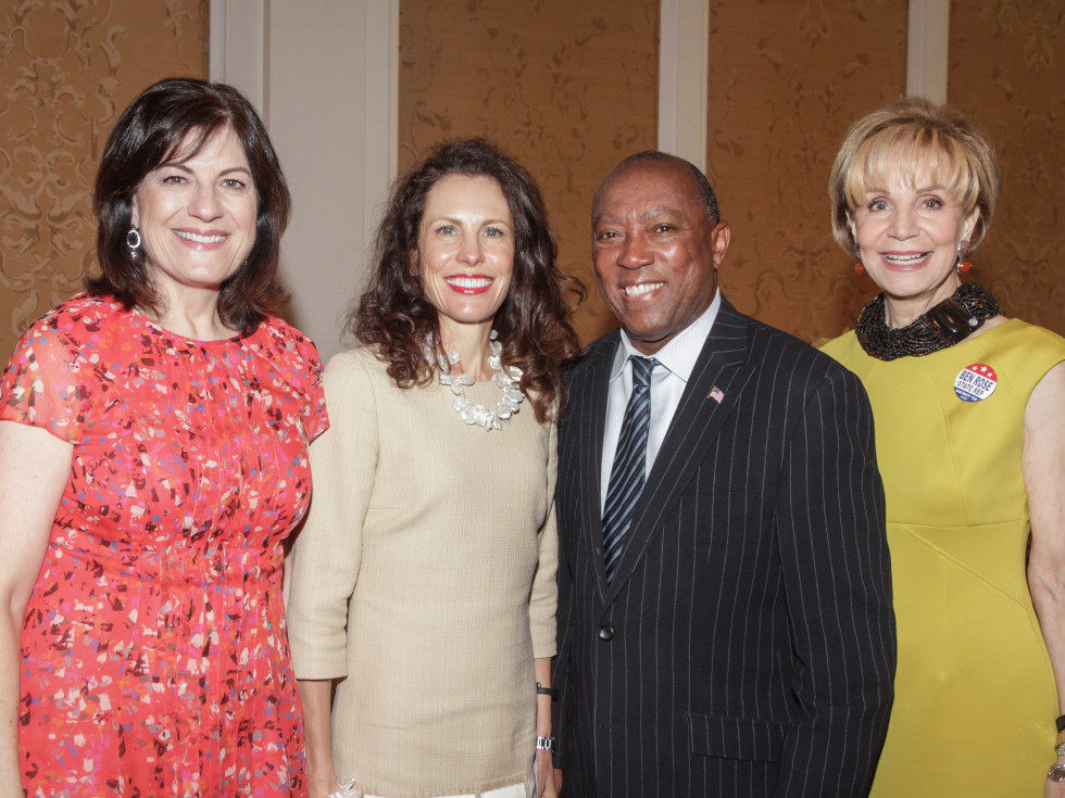 Mayor's Literacy breakfast 5/16 Ellie Francisco, Gina Luna, Mayor Sylvester Turner, Leisa Holland Nelson
