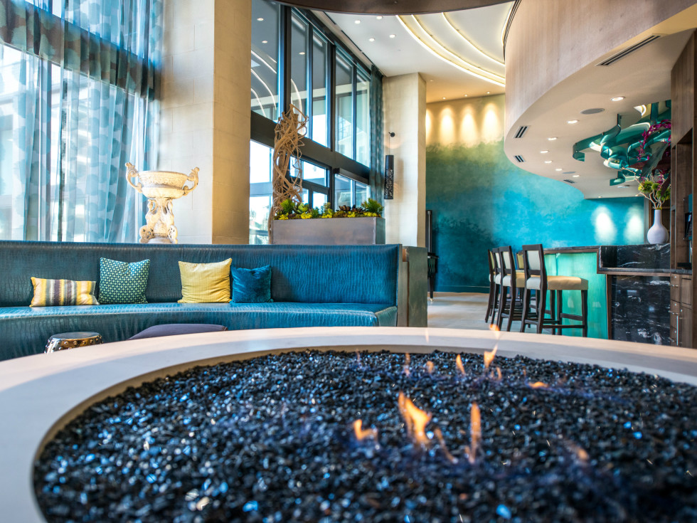 Fire pit at The Taylor in Dallas