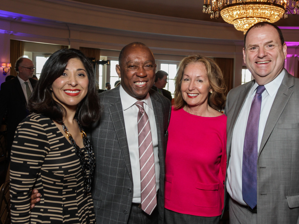 HSPVA luncheon, Feb. 2016, Juliet Stipeche, Sylvester Turner, June Christensen, Perryn Leech