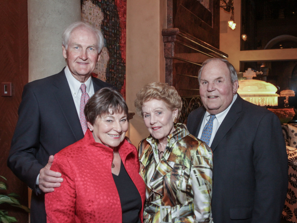 Men of Distinction dinner, Feb. 2016, John Riley, Diane Riley, Emily Crosswell, Holcombe Crosswell