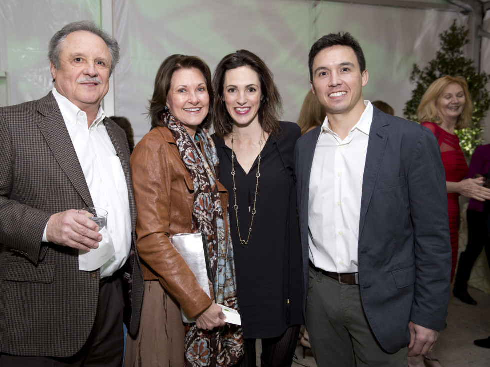 Memorial Park Conservacy Gala, Feb. 2016, Ben and Margaret Morris, Lindsay and Alex Mousoudakis