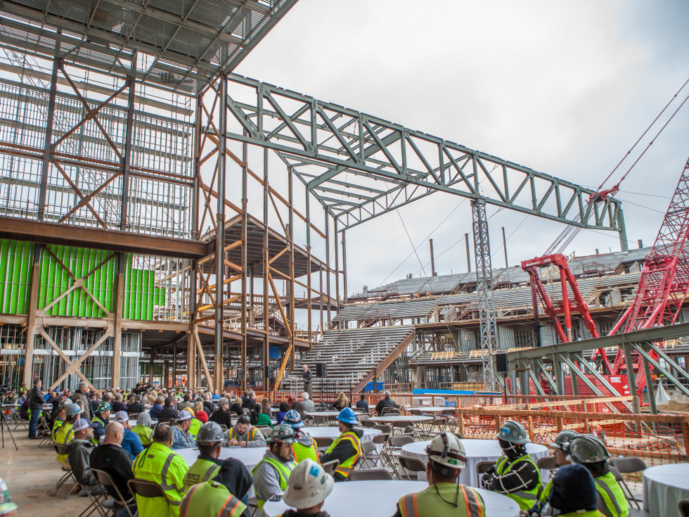 Smart Financial Centre in Sugar Land topping off