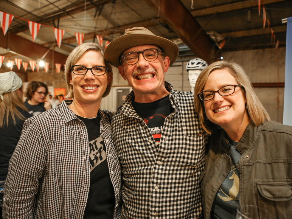 Courtney Luscher, Brian Luscher, and Marta Sprague at Meat Fight 2015