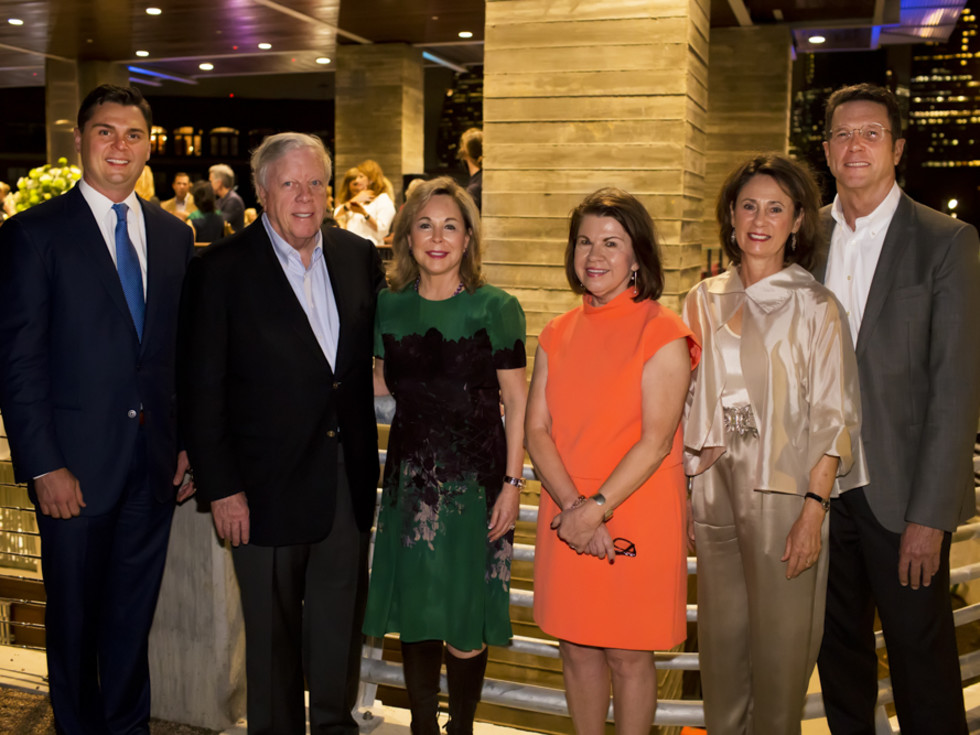 News, Shelby, Buffalo Bayou Partnership gala, Nov. 2015, Collin Cox, Rich Kinder, Nancy Kinder, Anne Olson, Sis Johnson, and Guy
