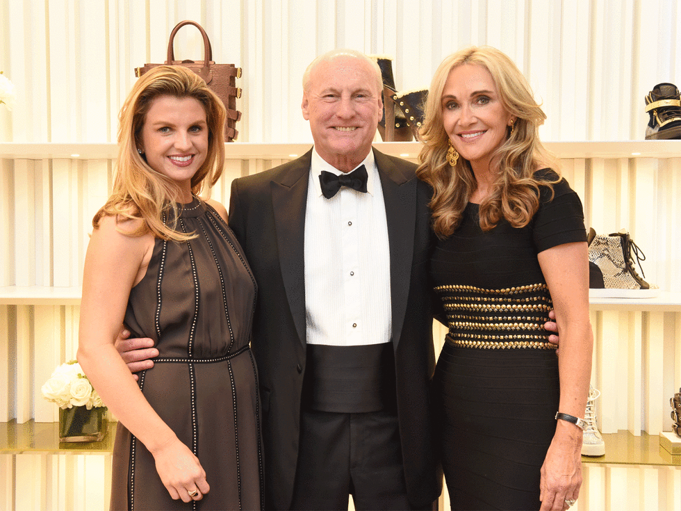 Giuseppe Zanotti opening Lindley Arnoldy, Scott and Jana Arnoldy