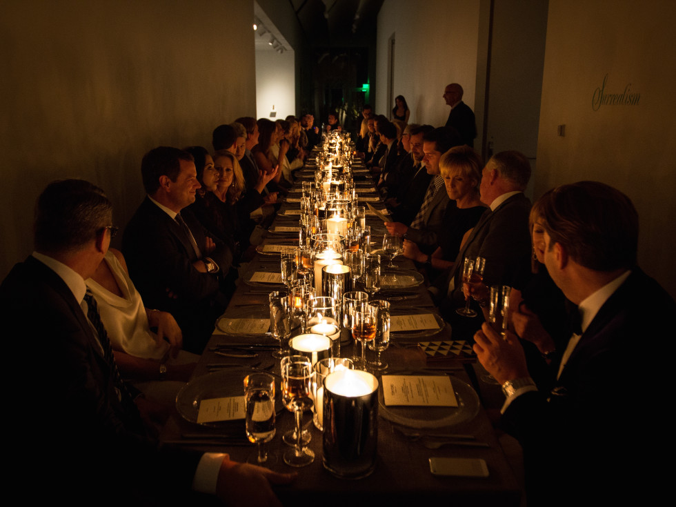 Tom Ford dinner at Menil Collection, crowd shot