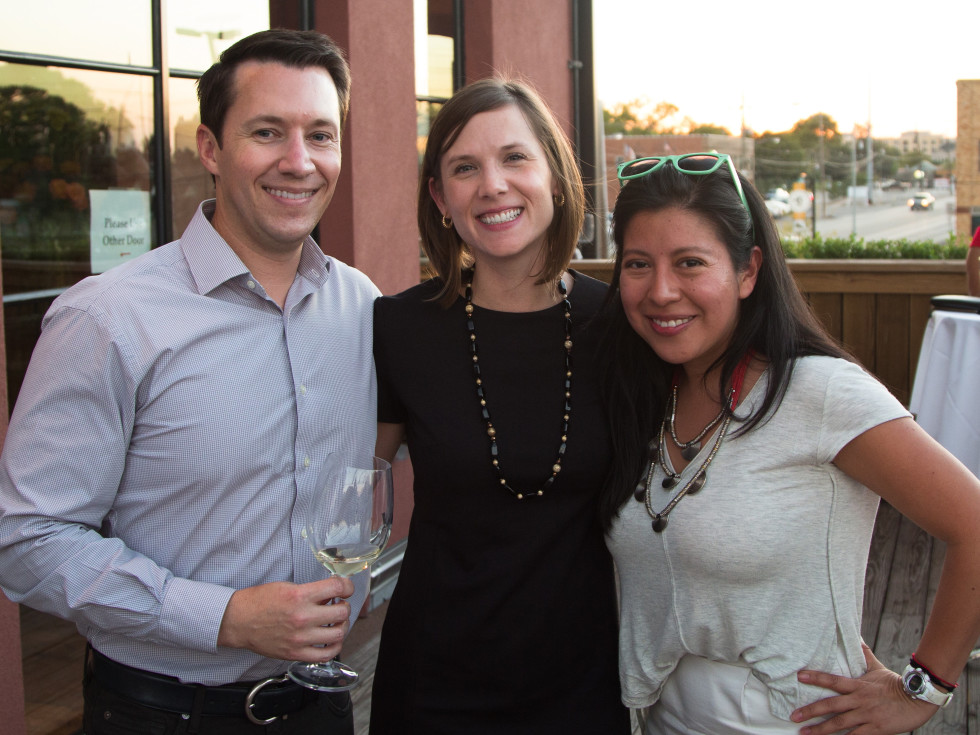 B&B Butchers terrace party Craig and Sara Stone and Betty Salanic