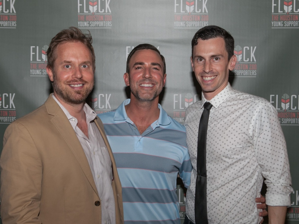 Houston Zoo YP Michael Broderick, Ted Bowen, Josh Goldberg